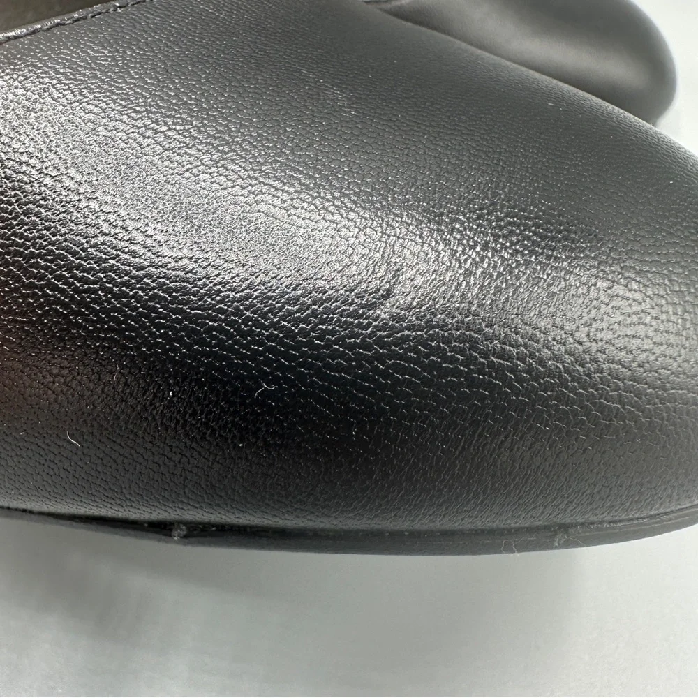 Clarks Leather Comfort Slip On Wedge Pump Shoes Women’s Size 10M Black